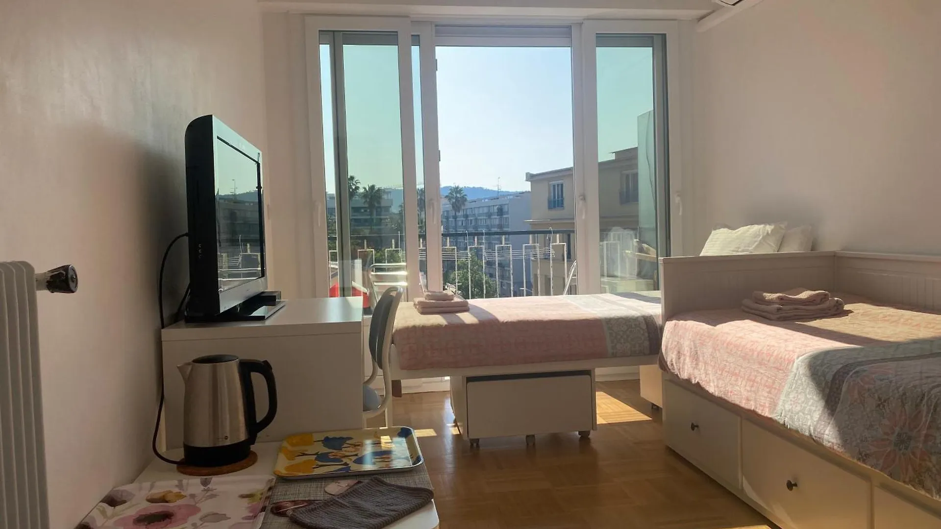 Mirela'S Private Room With Key, Ac, Lift & Balcony In The Center Of Nice On The Cote D'Azur Homestay